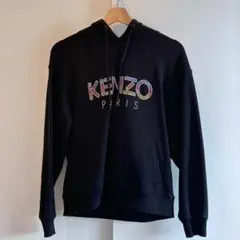 KENZO ケンゾー ビーズ刺繍 ロゴパーカー／ブラックのサムネイル