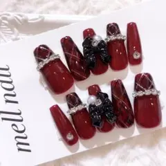 3764 ネイルチップ 量産型 ワンホン フレンチガーリー 韓国 地雷 オーダー