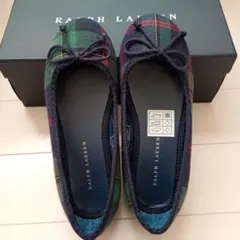 新品未使用ラルフローレンバレーシューズ17cmブラックウォッチ