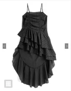 アシメバックロングキャミワンピース［tu