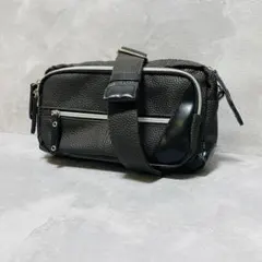 ボディバッグ ウエストバッグ スリングバッグ ブラック バイカラー
