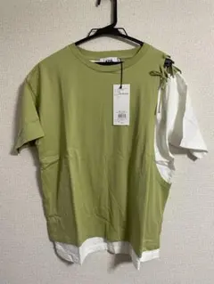 【新品タグ付き】AZUL BY MOUSSY レースアップTシャツのサムネイル