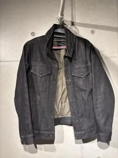 Levi’s風　ダークデニム ボタンフロントジャケット