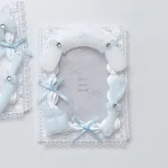 トレカケース　ホイップデコ　B8 硬化ケース　ケーキ　水色　メイド