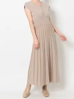 LAGUNAMOON ニットワンピース ベージュ