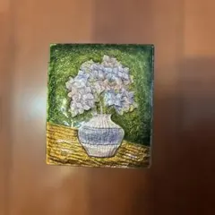 陶器製 花瓶　花　アート作品