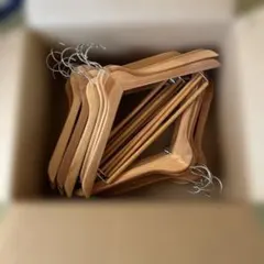 木製衣類ハンガー まとめ売り27本入り