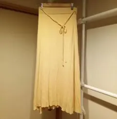 夢展望　スカート　透かし編み　サマーニット　オレンジ　シャリ感のサムネイル