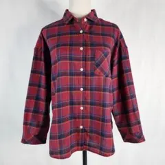 earth music & ecology チェック柄ネルシャツ 長袖シャツ F