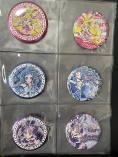 キミとアイドルプリキュア BIGホログラム缶バッチ キュアウインク 6個