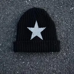 HeadLock 黑色針織帽 街頭城市男孩 滑板 y2k