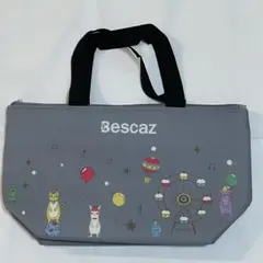 新品未使用保冷ランチバッグお弁当バッググレー軽量かわいい通勤通学ピクニック
