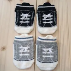 プティマイン　ベビー靴下 スニーカーソックス 2足セット