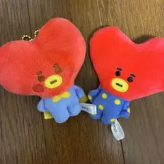 BT21 TATA ぬいぐるみ マスコット 2種セットのサムネイル