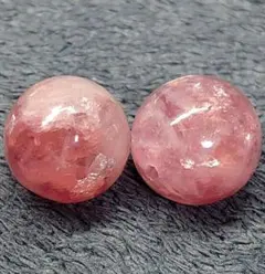 B438　ピンクマイカ（レピドライトシリカ）11.2〜11.4ミリ