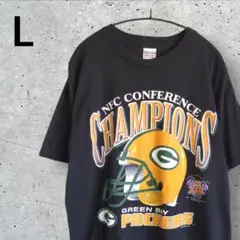 スーパーボウルXLVチャンピオンズシャツ両面プリントXLグリーンベイ