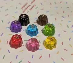 No.1758 レジン　ミニチュア　ゼリー　チャーム　カラフル　ハンドメイド