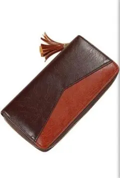 大特価⭐️ 長財布 レディース 財布 ブラウン フェイク レザー ギフト