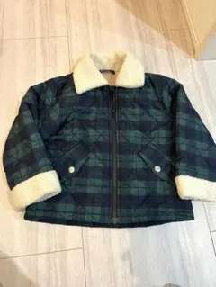 キッズ ジャケット 110cm チェック柄　ムージョンジョン