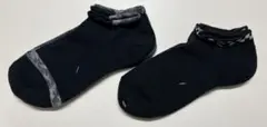 アンクルソックス 4足セット 黒とグレー