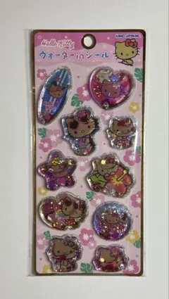 正規品　ハローキティ　キティ　ウォーターシール　日焼け　日焼けキティ　サンリオ