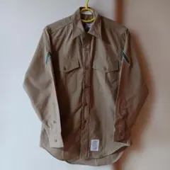 (2377) USMC 海兵隊 ミリタリー系 米軍 シャツ 長袖 中古