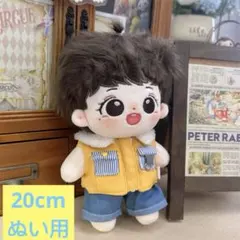 ぬい服　20cmぬいぐるみ用　着せ替え　無属性　ベスト　ズボン　2点セット