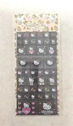 キティ タイルシール ヒョウ柄