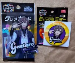 ヒプノシスマイク　ヒプマイ　ダイソー　クリアカード・缶バッジ風ミラー　夢野幻太郎
