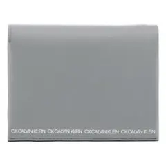 【新品未使用】CK CALVIN KLEIN 二つ折り財布 牛革 グレー