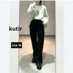 kutir クティール　ジャガードストレートパンツ　ブラック　M　最終価格のサムネイル