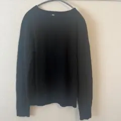 UNIQLO ユニクロ カシミヤ100% 長袖ニット ブラック M