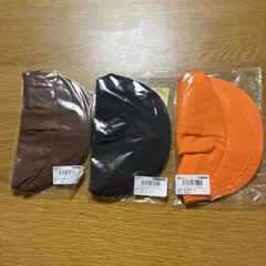 新品未使用　TOMAC キッズ　大　茶色・黒・オレンジ　幼稚園 保育園 カラー帽