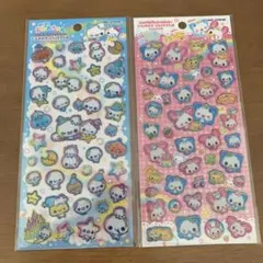 キャンディグリッターステッカー　あわわちゃん ハッピーマーチ　2点