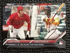 大谷翔平 アクーニャJr. Topps Now MVP 両リーグコラボ　MLB
