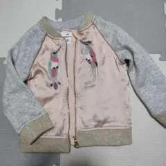 H＆M 鳥の刺繍付きトレーナー