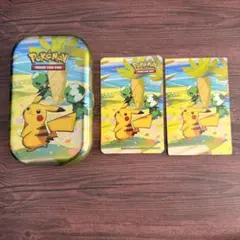 【海外公式限定】ピカチュウ ミニ缶&アート & ステッカー ダメカンケース