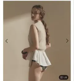 SEA DRESS レイヤードデザインニットビキニ/水着