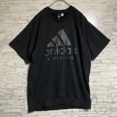 adidas ATHLETICS 半袖スウェット ブラック　トップス　メンズ