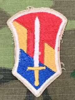 アメリカ軍 部隊章 第1野戦軍司令部 米軍 ワッペン 60年代日本製？ 未使用？