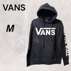 VANS M ブラック 黒 プルパーカー ロゴ入り ルームウェア 普段着 外出のサムネイル