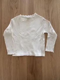 SIMPLE FREE アイボリー 長袖カットソー 100