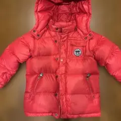 DOUBLE.B フード付きダウンコート 110 赤