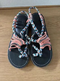 buntA waraji sandal navy×red - メルカリ
