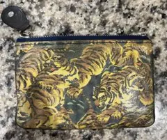 kenzo ケンゾー レザーコインケース 百虎 和柄 トラ ジャパカジのサムネイル