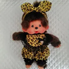 モンチッチちゃんMサイズ向け ♪ハンドメイド ♪レオパードセット♪鍵のチャーム