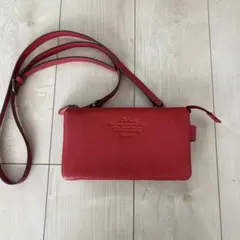 artigiano がま口 長財布 ショルダー レッド - メルカリ