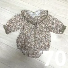 tete a tete 花柄ロンパース 70