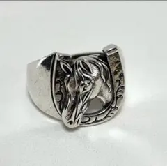 刻印入り　silver925 メンズ　メキシカンリング　馬