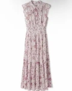 スナイデル Sustainableフリルプリントワンピース